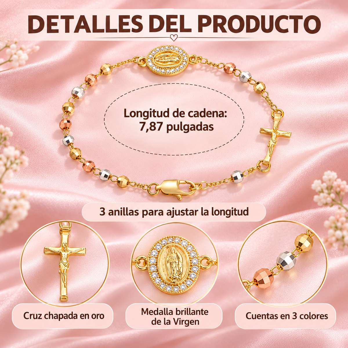 MiFe Pulsera Rosario