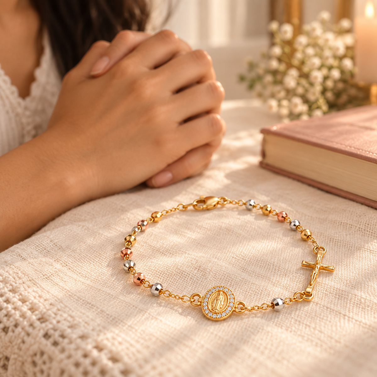 MiFe Pulsera Rosario